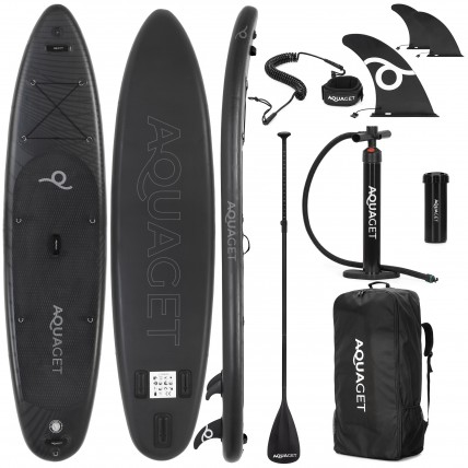Надувна SUP дошка Aquaget 350 см з веслом AQ0040 Black Надувна SUP дошка Aquaget 350 см з веслом AQ0040 Black