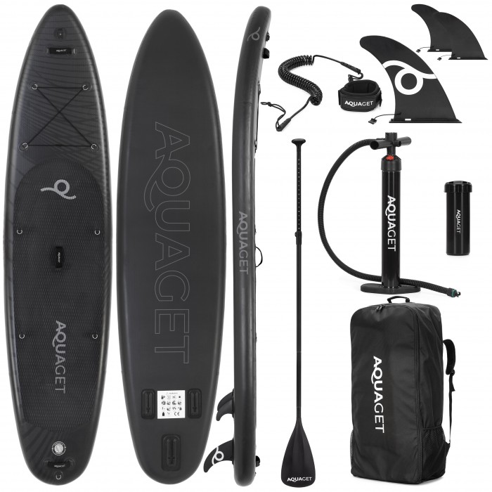 Надувна SUP дошка Aquaget 350 см з веслом AQ0040 Black
