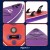 Надувна SUP дошка Aquaget 350 см з веслом AQ0043 Violet/Red