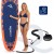 Надувна SUP дошка Aquaget 350 см з веслом AQ0045 Orange/Navy Blue