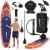 Надувна SUP дошка Aquaget 350 см з веслом AQ0045 Orange/Navy Blue