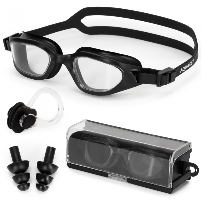 Очки для плавания Aquaget AQ0013 Black Очки для плавания Aquaget AQ0013 Black