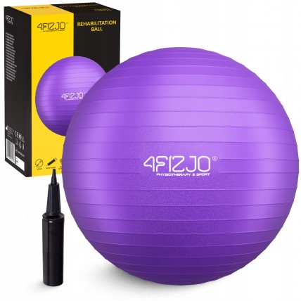 М'яч для фітнесу (фітбол) 4FIZJO 65 см Anti-Burst Violet (P-5905973404778) М'яч для фітнесу (фітбол) 4FIZJO 65 см Anti-Burst Violet (P-5905973404778)