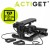 Степпер (мини-степпер) Actiget Actistep с эспандерами ACT0173 Black