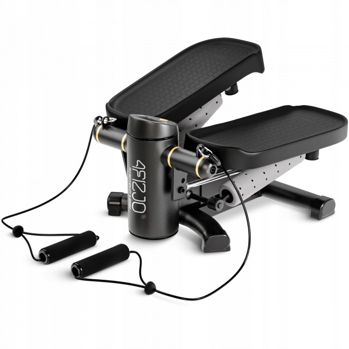 Степпер (мини-степпер) 4FIZJO ProStep X 2 в 1 с эспандерами Black (P-5905973410731)