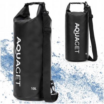 Гермомішок Aquaget 10 л водозахисний AQ0021 Black Гермомішок Aquaget 10 л водозахисний AQ0021 Black