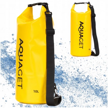 Гермомішок Aquaget 10 л водозахисний AQ0022 Yellow Гермомішок Aquaget 10 л водозахисний AQ0022 Yellow