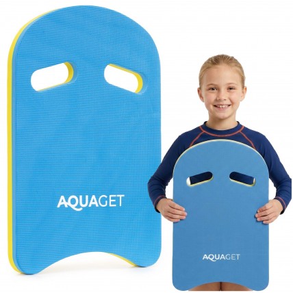 Дошка для плавання Aquaget навчальна AQ0059 Sky Blue/Yellow Дошка для плавання Aquaget навчальна AQ0059 Sky Blue/Yellow