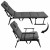 Крісло-розкладачка садове Springos складне GC0067 Grey/Black