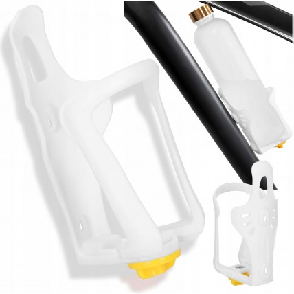 Держатель для бутылки Springos велосипедный, пластиковый BA0088 White