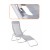 Шезлонг Springos Zero Gravity складний GC0015 Grey