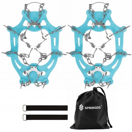 Ледоходы (ледоступы) на обувь Springos Size L CS0167 Sky Blue Ледоходы (ледоступы) на обувь Springos Size L CS0167 Sky Blue