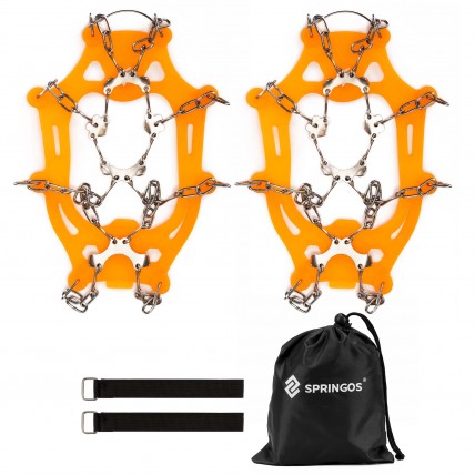 Ледоходы (ледоступы) на обувь Springos Size L CS0168 Orange Ледоходы (ледоступы) на обувь Springos Size L CS0168 Orange