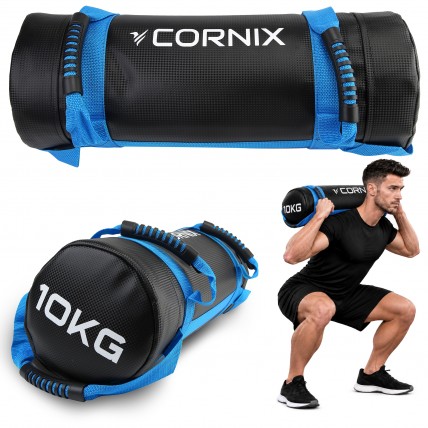 Мешок для кроссфита Cornix 10 кг тренировочный XR-0549 Black/Blue Мешок для кроссфита Cornix 10 кг тренировочный XR-0549 Black/Blue
