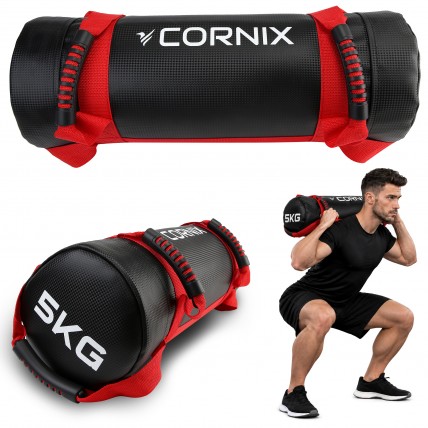 Мешок для кроссфита Cornix 5 кг тренировочный XR-0548 Black/Red Мешок для кроссфита Cornix 5 кг тренировочный XR-0548 Black/Red