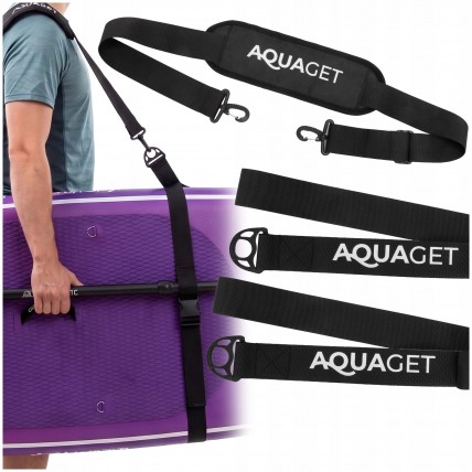 Ремінь наплічний Aquaget для перенесення SUP дошки AQ0052 Black Ремінь наплічний Aquaget для перенесення SUP дошки AQ0052 Black