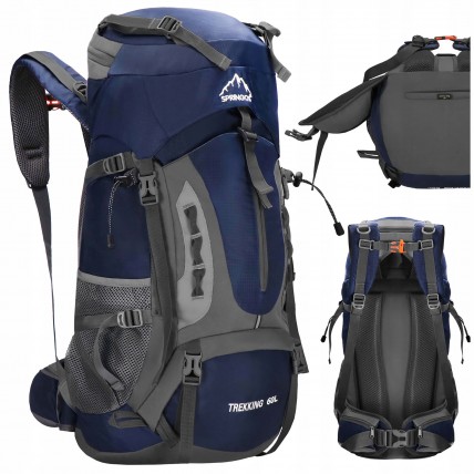 Туристический рюкзак Springos 60 л CS0129 Navy Blue/Grey Туристический рюкзак Springos 60 л CS0129 Navy Blue/Grey