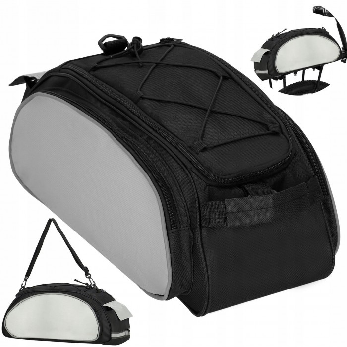 Сумка велосипедна Springos для багажника BA0025 Black Сумка велосипедна Springos для багажника BA0025 Black