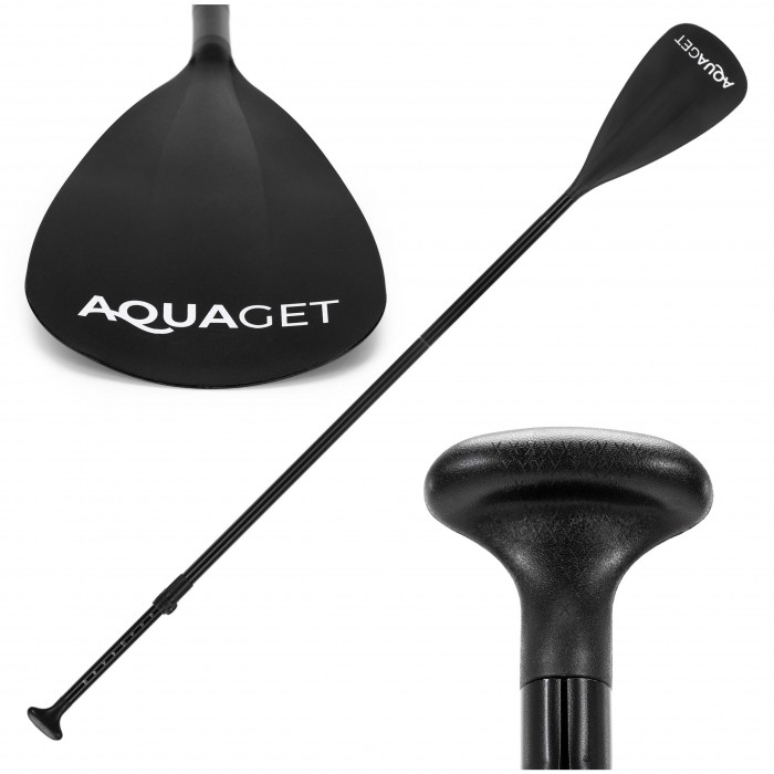 Весло для SUP дошки Aquaget 160-208 см регульоване, складне AQ0051 Black