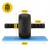 Ролик (гімнастичне колесо) для преса 4FIZJO Ab Wheel XL Black/Yellow (P-5907739314444)