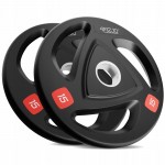 Диск олімпійський 4FIZJO 2 x 15 кг 51 мм металевий, прогумований Black (P-5905973401272)