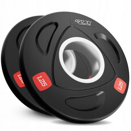 Диск олимпийский 4FIZJO 2 x 1.25 кг 51 мм металлический, прорезиненный Black (P-5905973401258)