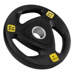 Диск олімпійський Cornix 1 x 10 кг 51 мм металевий, прогумований XR-0426 Black