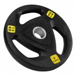 Диск олімпійський Cornix 1 x 15 кг 51 мм металевий, прогумований XR-0427 Black