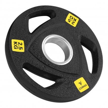 Диск олімпійський Cornix 1 x 2.5 кг 51 мм металевий, прогумований XR-0424 Black Диск олімпійський Cornix 1 x 2.5 кг 51 мм металевий, прогумований XR-0424 Black