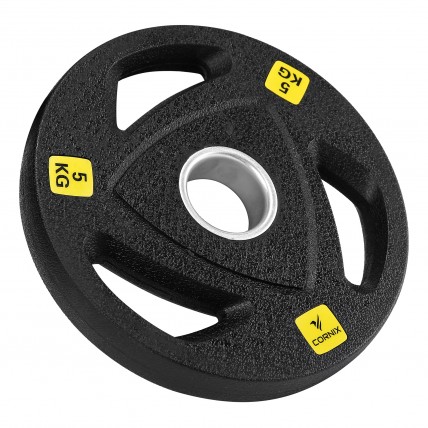 Диск олімпійський Cornix 1 x 5 кг 51 мм металевий, прогумований XR-0425 Black Диск олімпійський Cornix 1 x 5 кг 51 мм металевий, прогумований XR-0425 Black