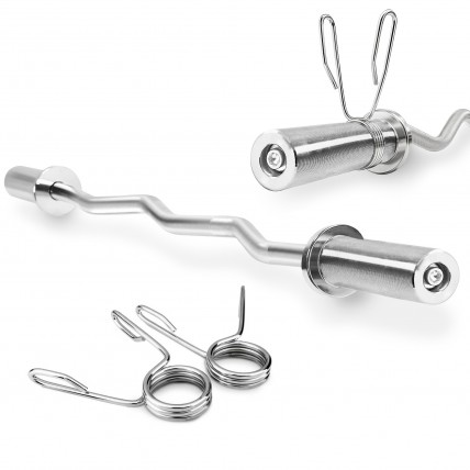 Гриф для штанги олімпійський W-подібний Cornix 120 см 50 мм без підшипників XR-0419