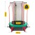 Батут дитячий для дому 4FIZJO Kids 140 см Green/Red (P-5907739319456)