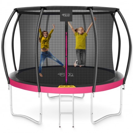 Батут із внутрішньою сіткою 4FIZJO PRO 10FT 312 см Black/Pink (P-5907739314604)