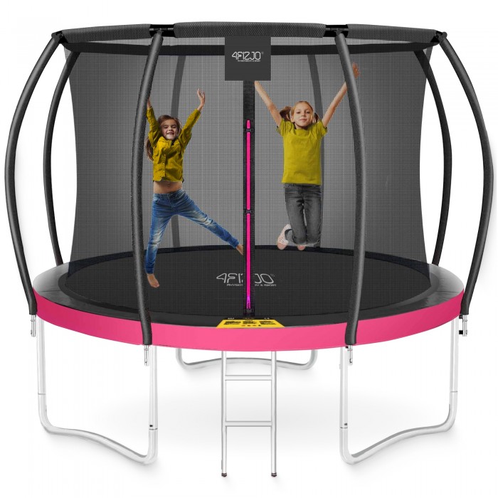Батут із внутрішньою сіткою 4FIZJO PRO 10FT 312 см Black/Pink (P-5907739314604)