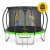 Батут с внутренней сеткой 4FIZJO PRO 12FT 374 см Black/Green (P-5907739314185)