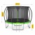 Батут с внутренней сеткой 4FIZJO PRO 12FT 374 см Black/Green (P-5907739314185)