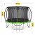 Батут с внутренней сеткой 4FIZJO PRO 14FT 435 см Black/Green (P-5907739314192)