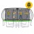 Батут с внутренней сеткой 4FIZJO PRO 16FT 496 см Black/Green (P-5907739319241)
