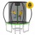 Батут із внутрішньою сіткою 4FIZJO PRO 6FT 183 см Black/Green (P-5907739319234)