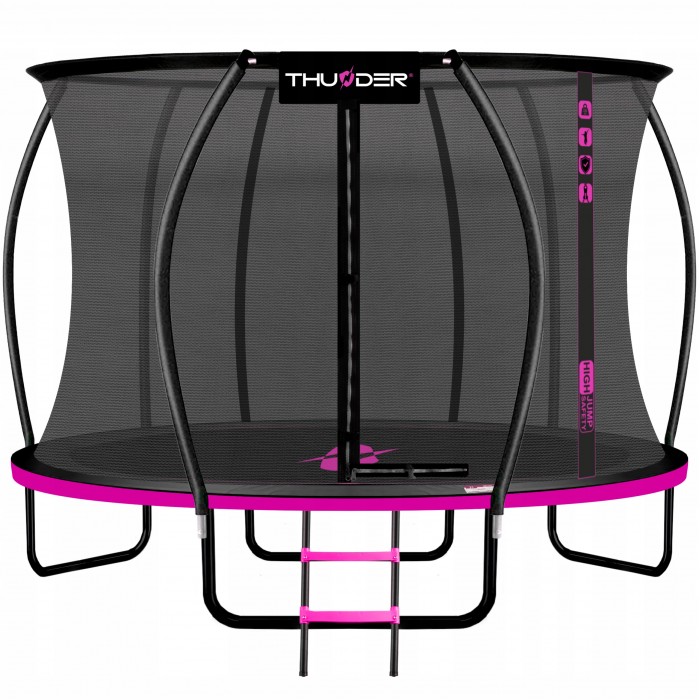 Батут із внутрішньою сіткою THUNDER Inside Ultra 14FT 435 см Black/Pink