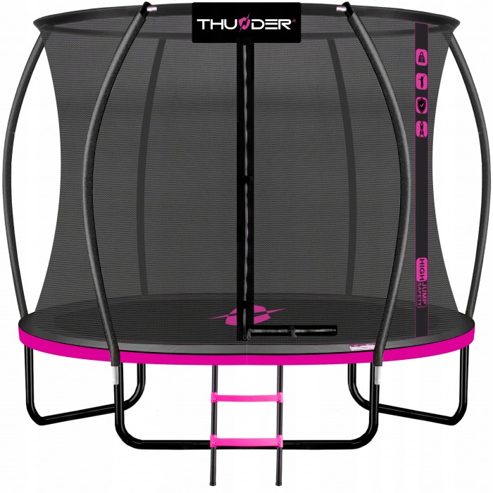 Батут с внутренней сеткой THUNDER Inside Ultra 6FT 185 см Black/Pink