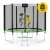 Батут із зовнішньою сіткою 4FIZJO Classic 10FT 312 см Black/Green (P-5907739314130)
