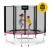 Батут із зовнішньою сіткою 4FIZJO Classic 8FT 252 см Black/Pink (P-5907739314536)