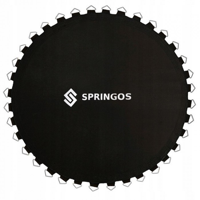 Стрибкове полотно (мат) для батута Springos 10FT 305 см (64 пружини) Black
