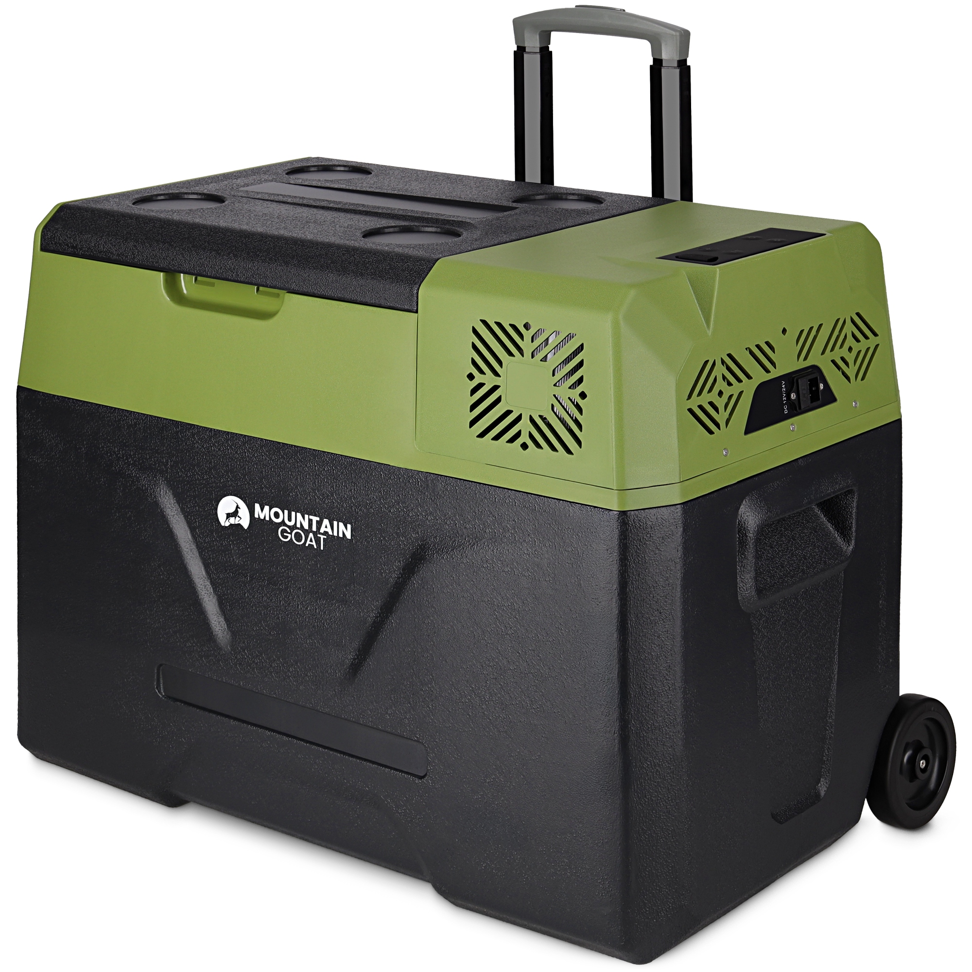 Холодильник туристичний компресорний Mountain Goat XTREME 39.3 л електричний, переносний Black/Olive (P-5905973404921) — фото 1