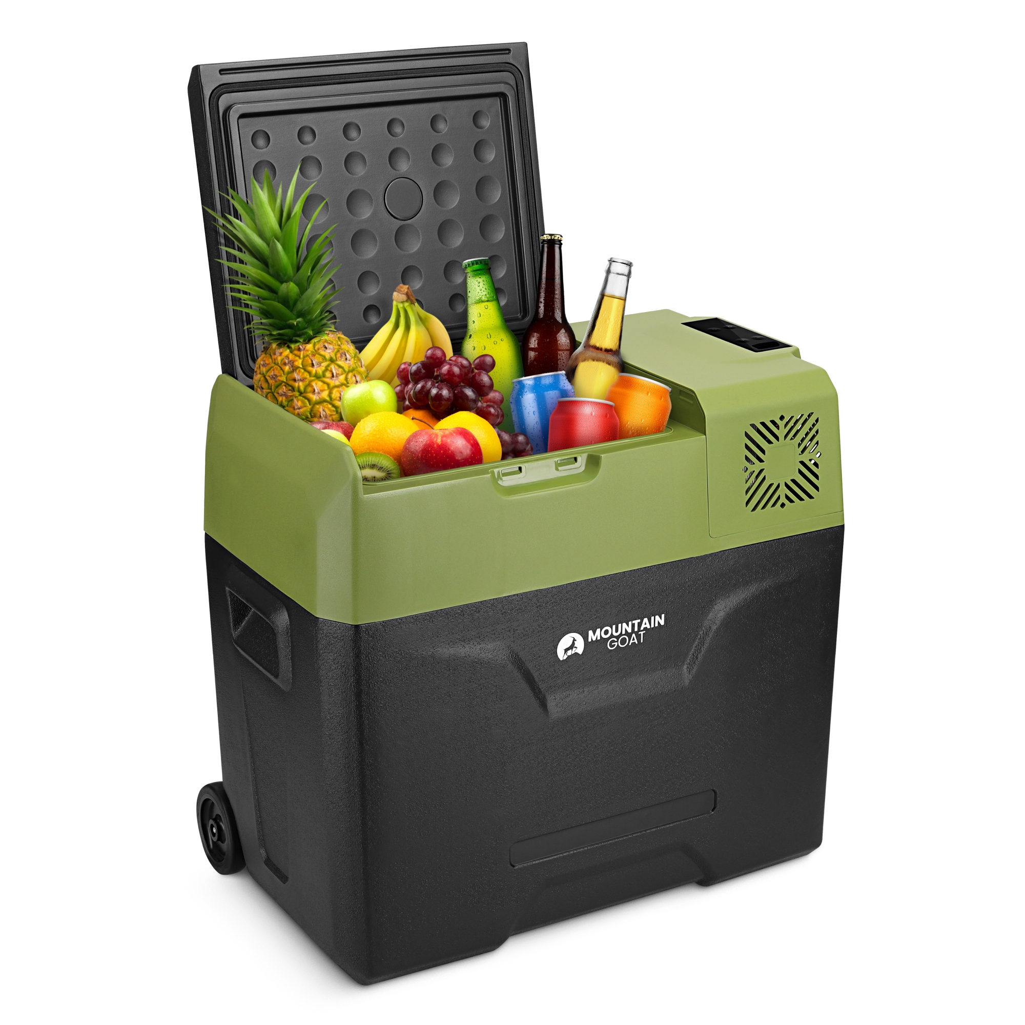 Холодильник туристичний компресорний Mountain Goat XTREME 47.3 л електричний, переносний Black/Olive (P-5905973404891) — мініатюра 8