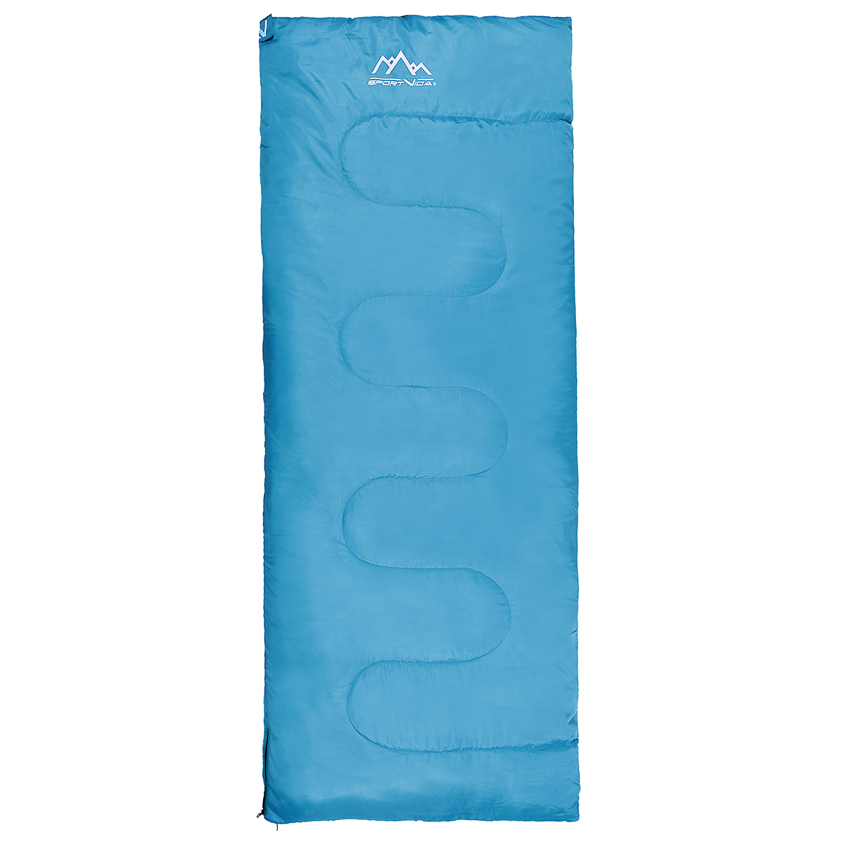 Спальний мішок (спальник) ковдра SportVida SV-CC0060 +2 ...+21°C R Sky Blue/Grey — мініатюра 9