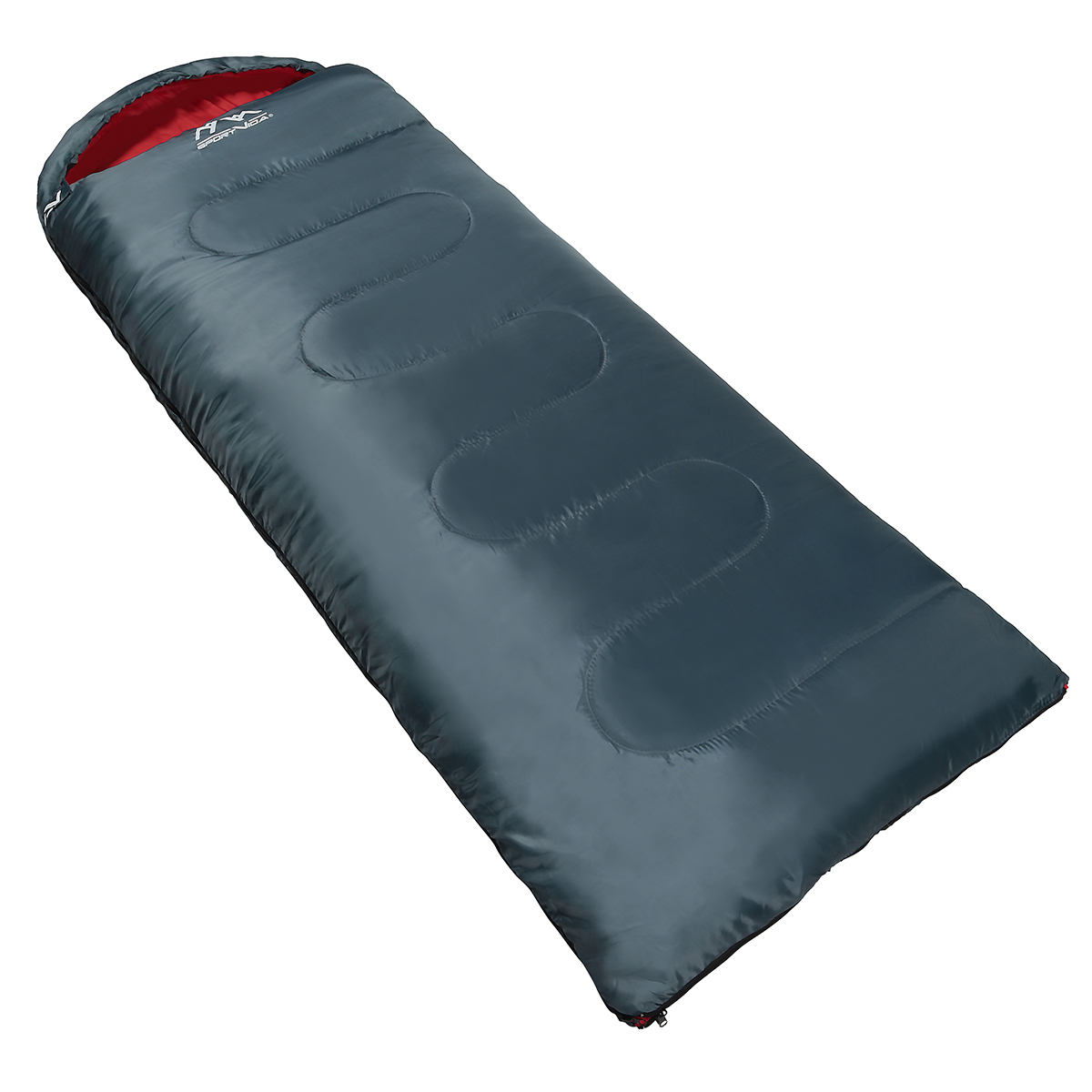 Спальний мішок (спальник) ковдра SportVida SV-CC0063 +2 ...+21°C R Navy Green/Red — мініатюра 9