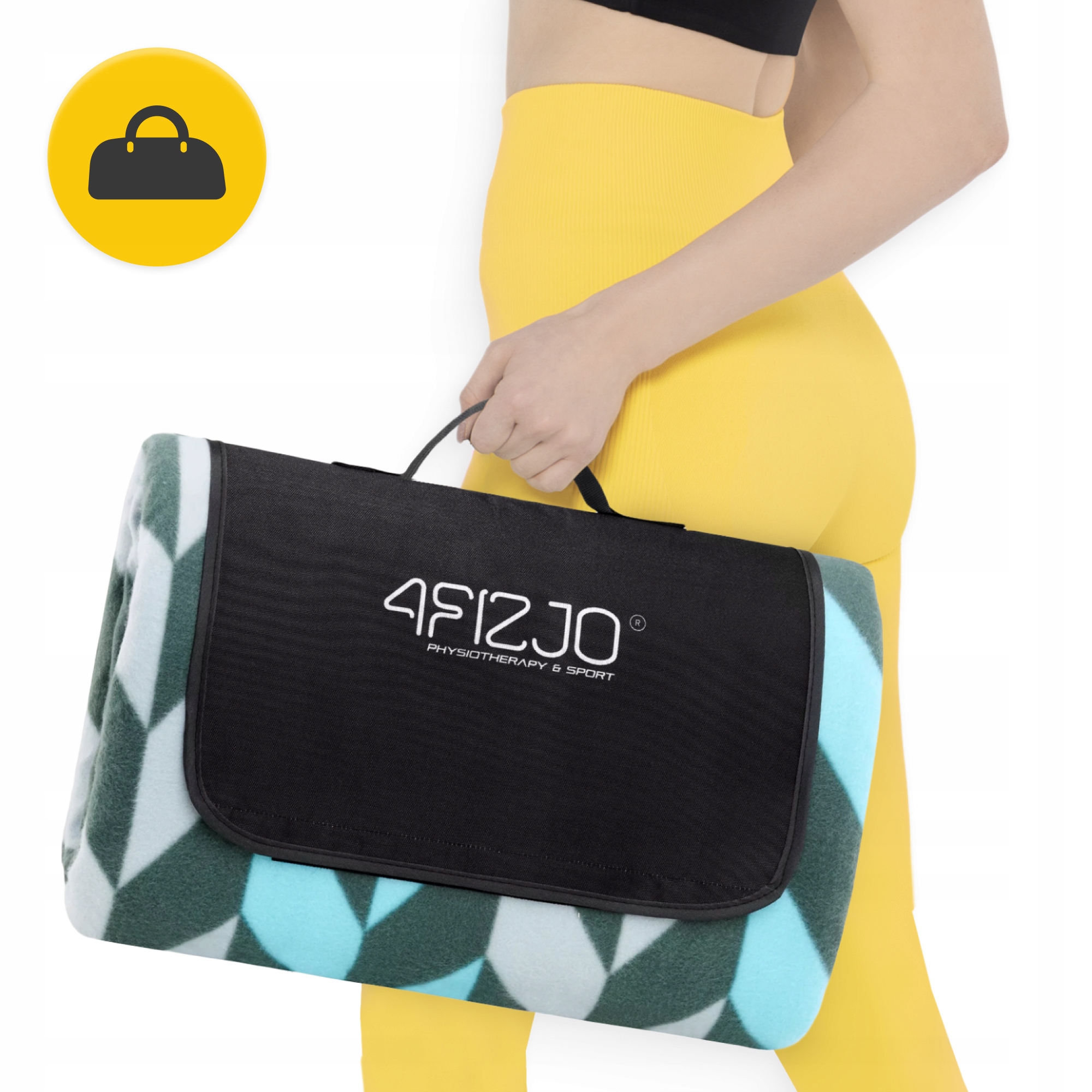 Килимок для пікніка та кемпінгу 4FIZJO 200 x 200 см складний (P-5907739317193) — мініатюра 9