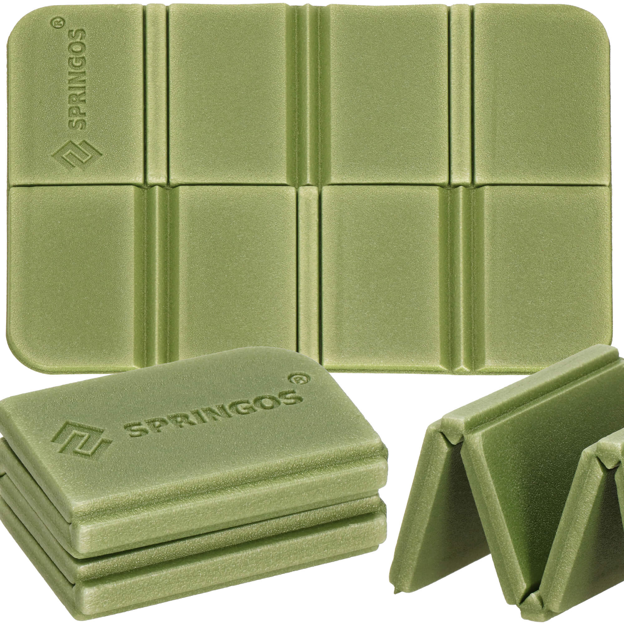 Сідачка туристична Springos XPE 37.5 x 28 x 0.6 см складна PM0012 Green